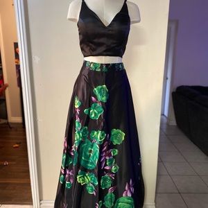 2 piece formal dress